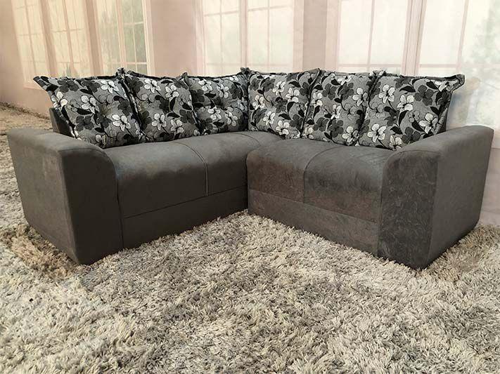 Sofa Canto Cinza Claro com Floral 605 37 Belo Sofa de Canto Magazine Dopechinchou