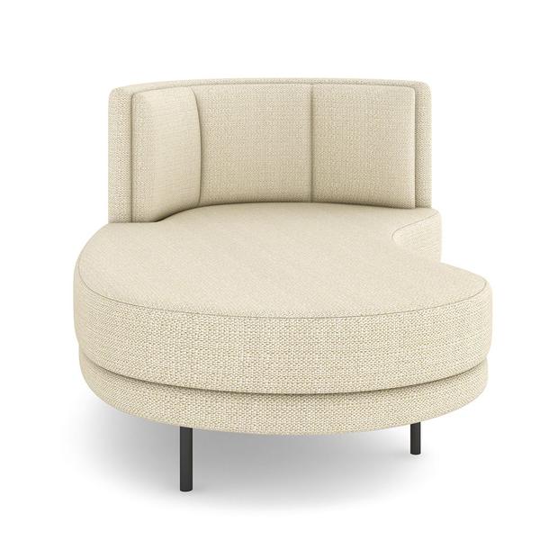 Imagem de Sofá Chaise Longue Sala de Estar Living Lucca Esquerdo D02 Linho Creme D-463 - Lyam Decor