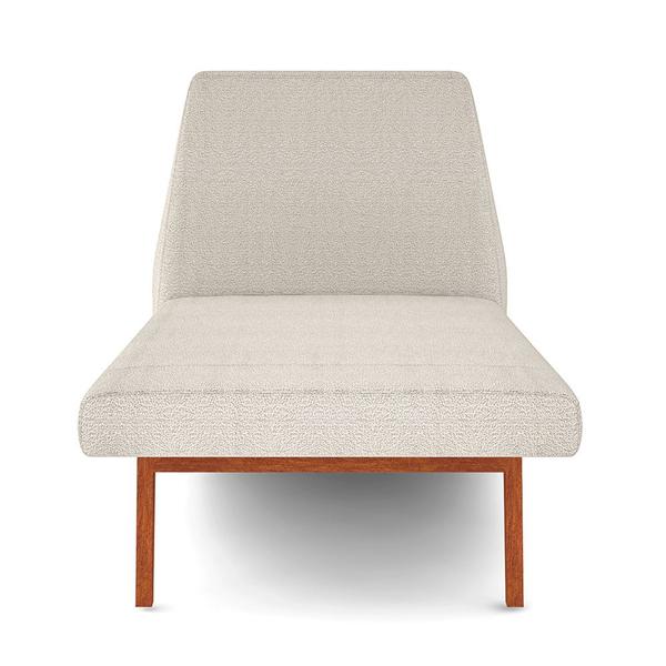 Imagem de Sofá Chaise Longue Sala de Estar Living Parisi 155 cm D02 Bouclê Creme B-54 - Lyam Decor