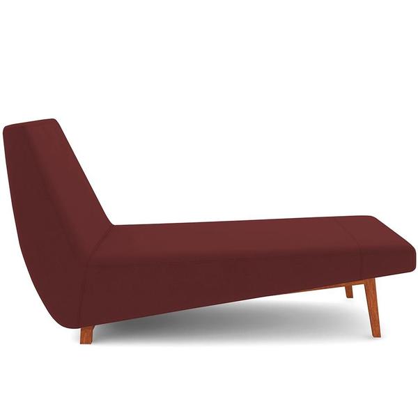 Imagem de Sofá Chaise Longue Sala de Estar Living Parisi 155 cm D02 Veludo Marsala C-278 - Lyam Decor