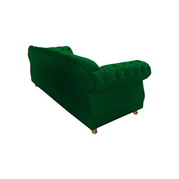 Imagem de Sofá Chesterfield Elisabeth 2,30 - Suede Verde Bandeira / sala de estar, recepção, barbearia