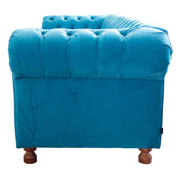 Imagem de Sofa Chesterfield Luiz XV Acqua 2M Sala Recepcao Barbearia