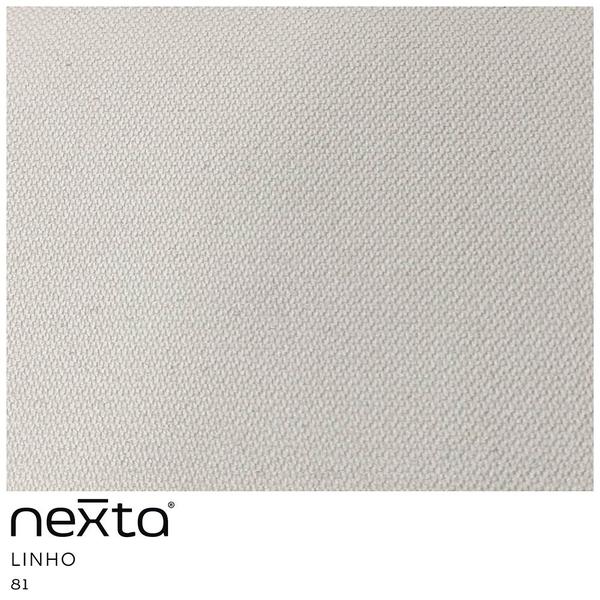 Imagem de Sofá Curvo 02 Lugares 150cm Braço Direito Thommy Pés Ouro Fosco Linho Off White - Nexta Casa