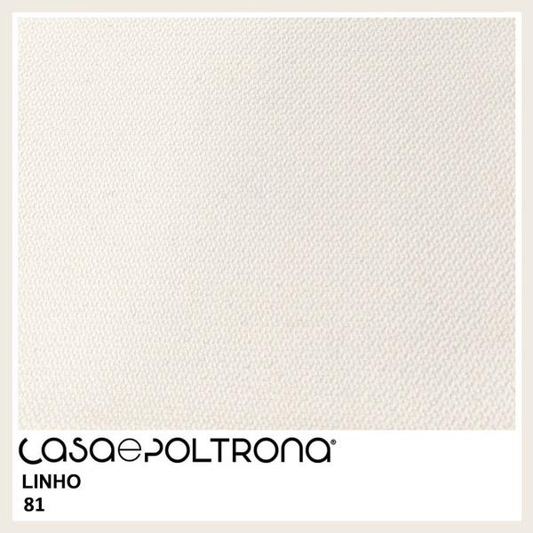 Imagem de Sofá Curvo 03 Lugares 180cm Braço Esquerdo Thommy Pés Ouro Fosco Linho Off White - CasaePoltrona