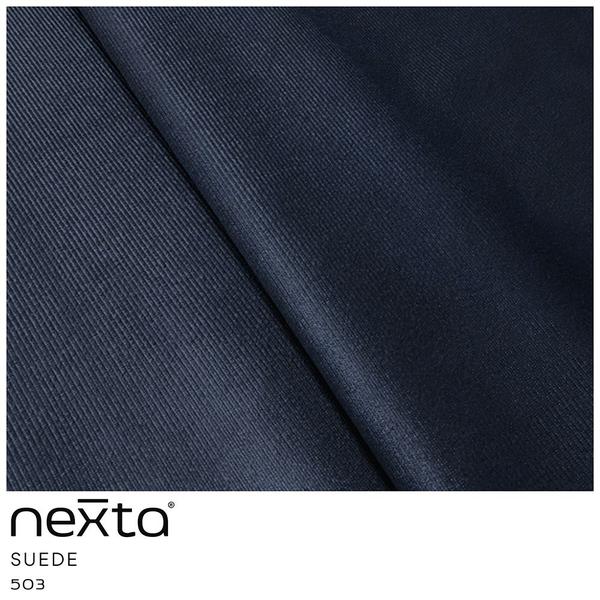 Imagem de Sofá Curvo 03 Lugares 180cm Eron Braço Esquerdo Suede Azul - Nexta Casa