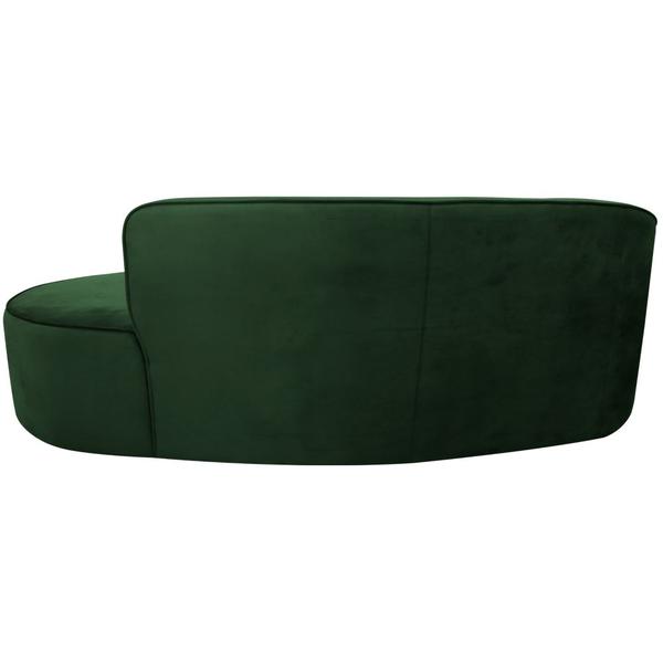 Imagem de Sofá Curvo 04 Lugares 230cm Eron Lado Direito Suede Verde - CasaePoltrona