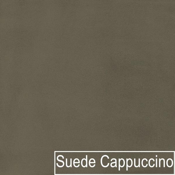 Imagem de Sofá Curvo 3 Lugares Orgânico Sala Recepção Escritório Decorativo Luxo Panamá 200cm Suede Cappuccino