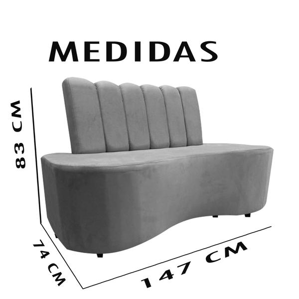 Imagem de Sofa Curvo Organico Feijão Lisboa Beatriz Decor