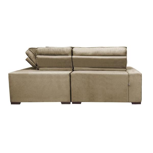 Imagem de Sofa de Canto Retrátil e Reclinável com Molas Cama inBox Austin 2,60m x 2,60m Suede Velusoft Castor