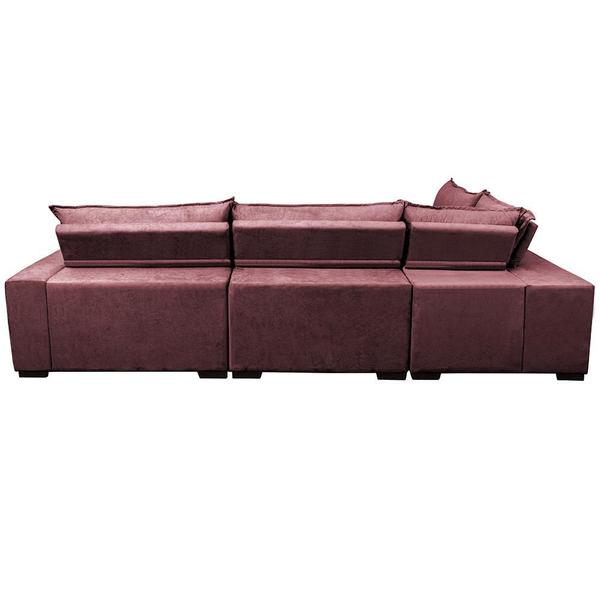 Imagem de Sofa de Canto Retrátil e Reclinável com Molas Cama inBox Oklahoma 3,65X2,51 ou 2,51X3,65 Vinho