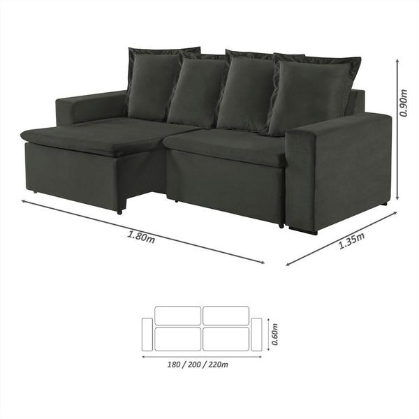 Imagem de Sofa Donatello 2 Lugares Pes de Madeira Talento Móveis