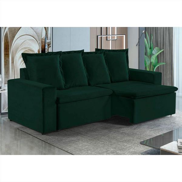 Imagem de Sofa Donatello 3 Lugares Pes de Madeira Talento Móveis