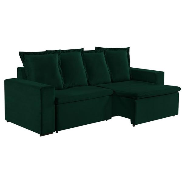 Imagem de Sofa Donatello 3 Lugares Pes de Madeira Talento Móveis