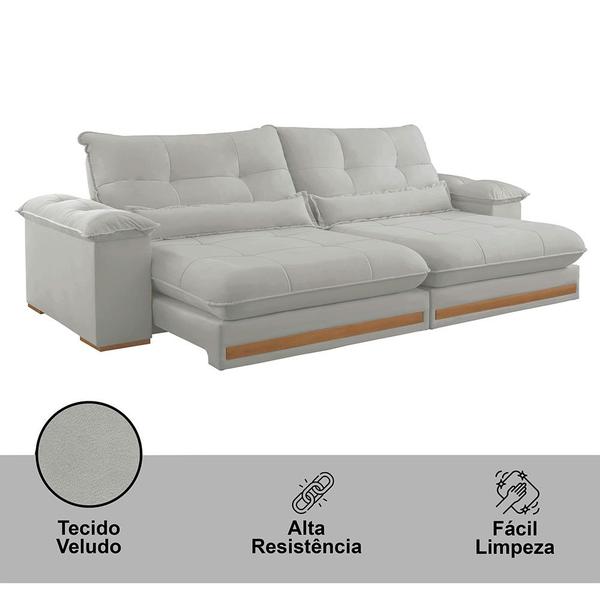 Imagem de Sofá Dubai Veludo 02 Módulos de 120 cm B25 cm Meu Sofá Online