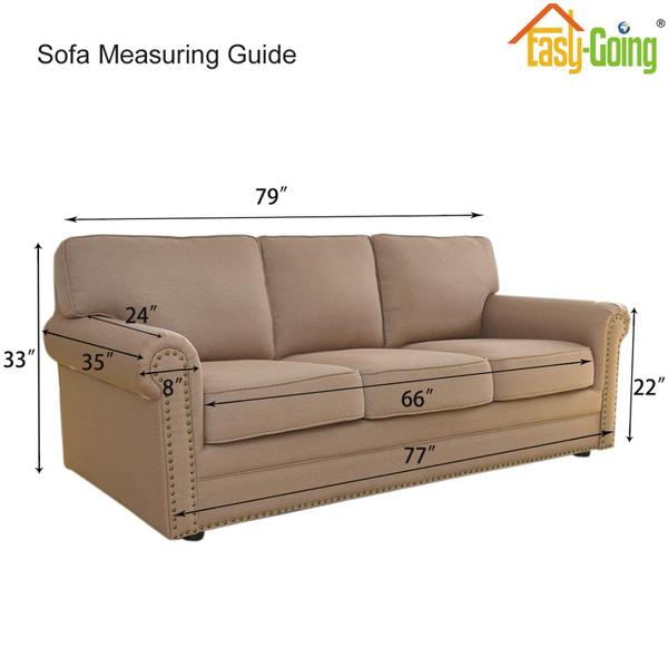 Imagem de Sofá elástico Slipcover Easy-Going, 1 peça, mobília cinza