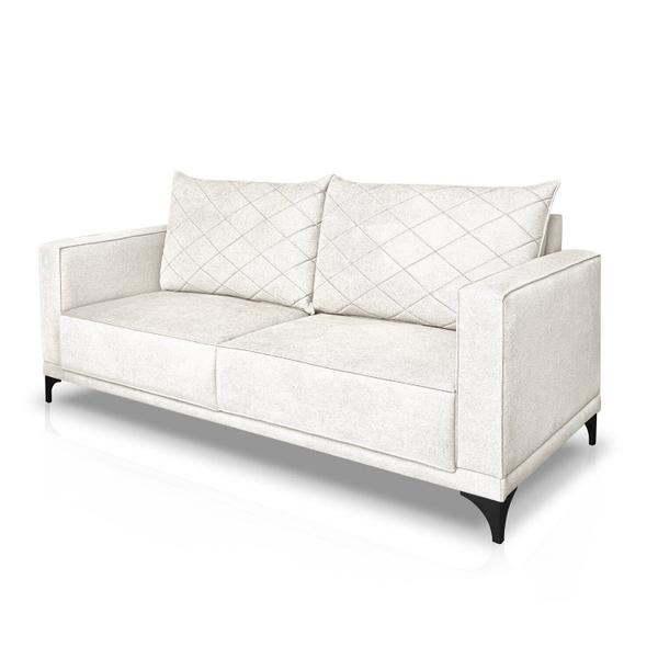 Imagem de Sofá Eliot 2 Lugares 160 Cm Linho Boucle Off White