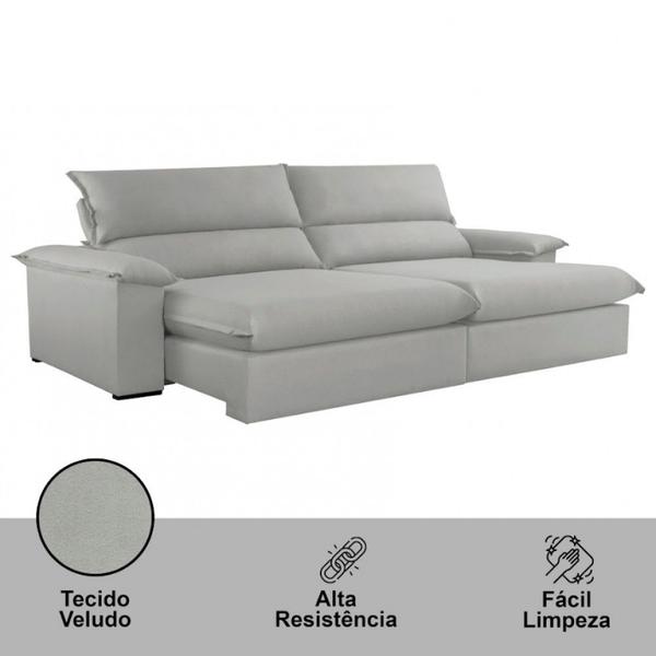 Imagem de Sofá Filadélfia Veludo 2 Módulos 120cm B25cm Meu Sofá Online