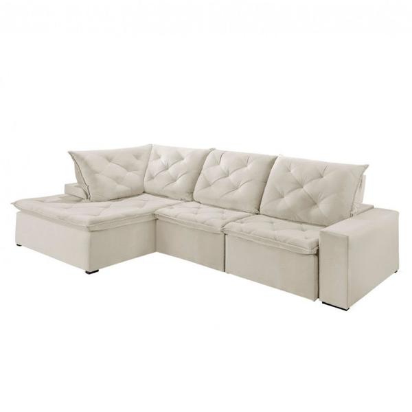 Imagem de Sofá Hércules Linho 2 Módulos 90cm B25cm+Chaise 130cm Meu Sofá Online