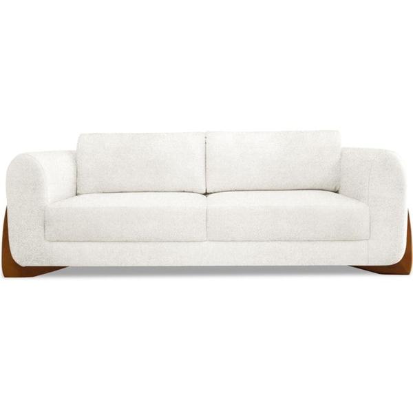 Imagem de Sofa Jolie 2 Lugares 160cm Pes Boomerang Linho Boucle 3300 Ezz