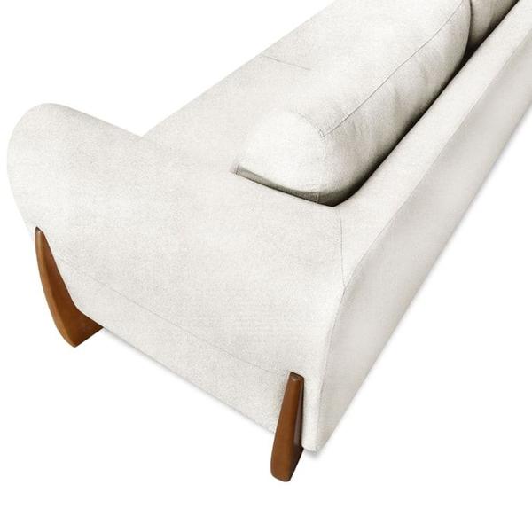 Imagem de Sofa Jolie 2 Lugares 180cm Pes Boomerang Linho Boucle 3300 Ezz