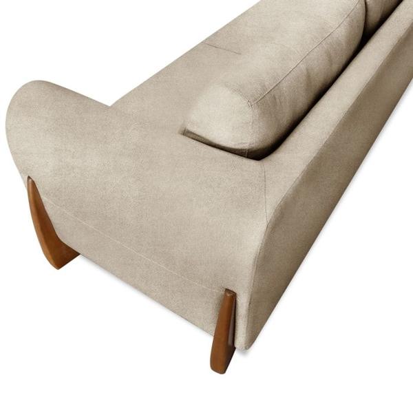 Imagem de Sofa Jolie 2 Lugares 180cm Pes Boomerang Linho Boucle 3301 Ezz