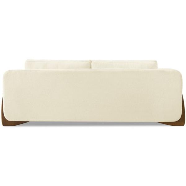 Imagem de Sofa Jolie 3 Lugares 220cm Pes Boomerang Linho 214 Perola Ezz