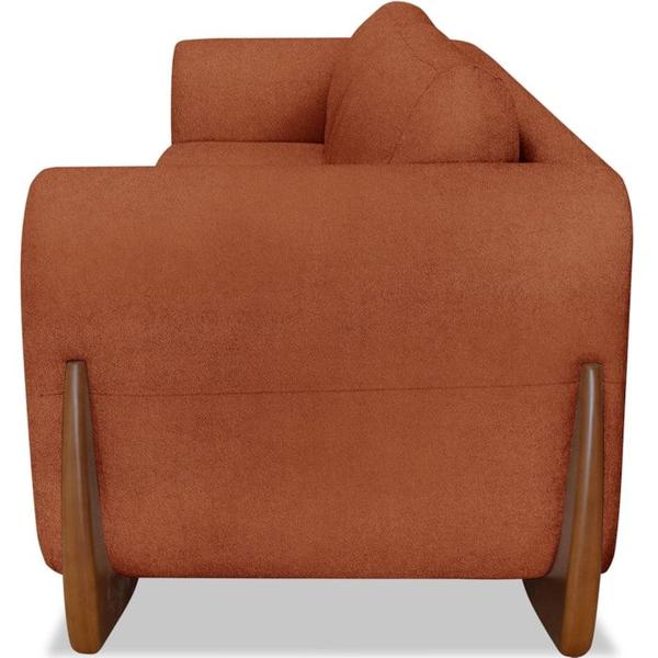 Imagem de Sofa Jolie 3 Lugares 230cm Pes Boomerang Linho Boucle 3303 Ezz