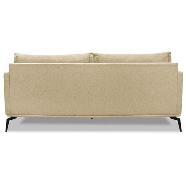 Imagem de Sofa Liv 3 Lugares 220cm Pes Aço Linho 234 Dourado Ezz