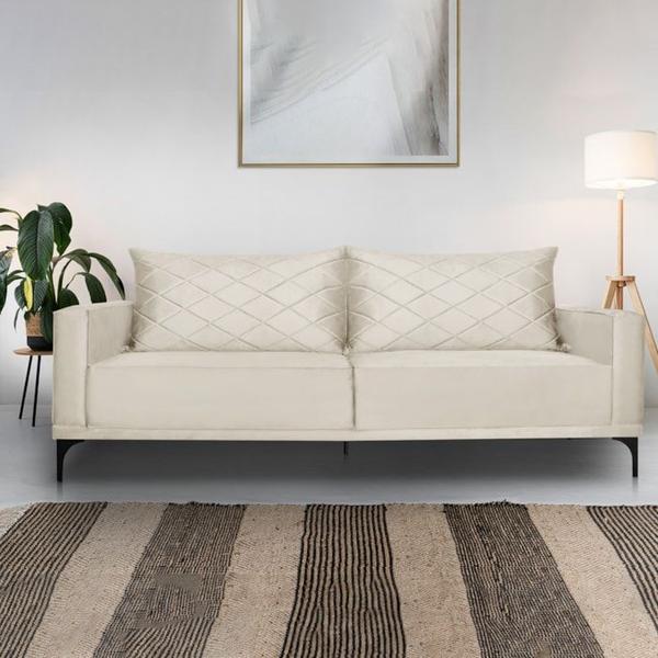 Imagem de Sofa Living 3 Lugares Nori 200cm Veludo Deluxe 2221 Ezz