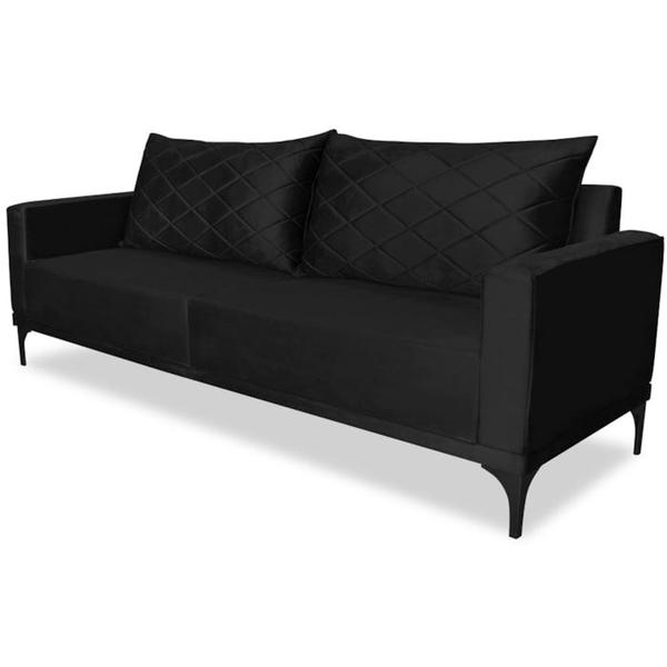 Imagem de Sofa Living 3 Lugares Nori 220cm Veludo Deluxe 2237 Ezz