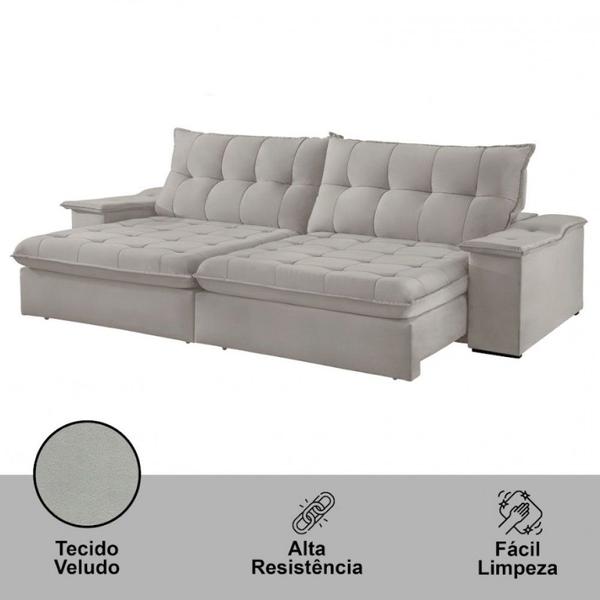 Imagem de Sofá Lua Veludo 02 Módulos 80 cm B25cm Meu Sofá Online