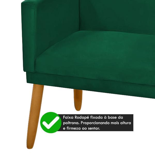 Imagem de Sofá Namoradeira 2 Lugares Recepção Clínica Escritório Suede Verde