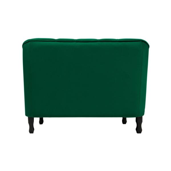 Imagem de Sofá Namoradeira Poltrona Decorativa 2 Lugares Teles Suede Verde Militar