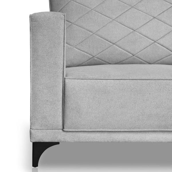 Imagem de Sofa Nori 2 Lugares Pes De Ferro 160cm Linho Boucle 3302 Ezz