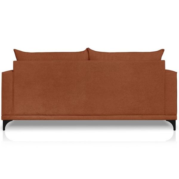 Imagem de Sofa Nori 3 Lugares Pes De Ferro 200cm Linho Boucle 3303 Ezz