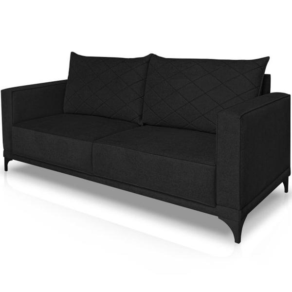 Imagem de Sofa Nori 3 Lugares Pes De Ferro 200cm Linho Boucle 3304 Ezz