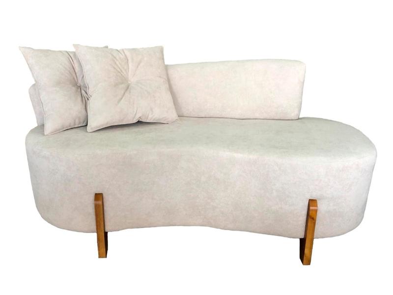 Sofá Orgânico 2 Lugares C/2 Almofadas Curvo Sala Recepção Boucle Bege - Montanaris Decor -... Sofá Orgânico 2 Lugares C/2 Almofadas Curvo Sala Recepção Boucle Bege - Montanaris Decor -...