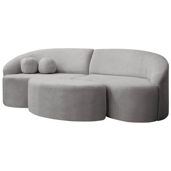 Imagem de Sofá Orgânico Palermo 4 Lugares 210cm + Puff Bouclê - SOFA STORE