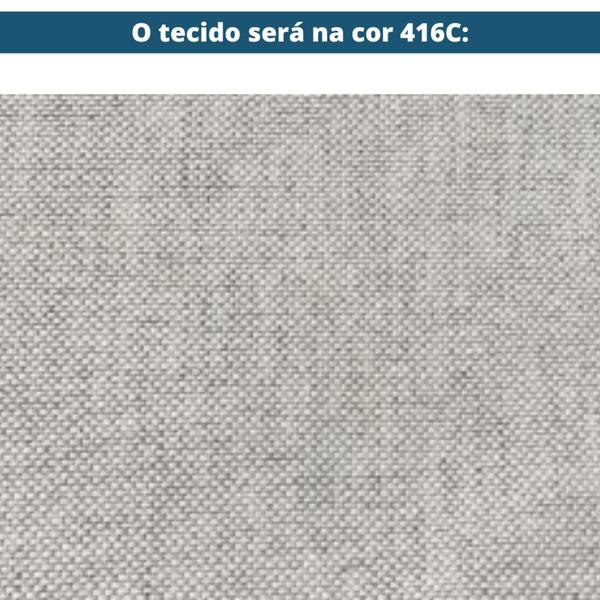 Imagem de Sofá Pleno Ozki 150 cm Madeira Eucalipto Cedro Tecido Bege Corda Redonda Rami