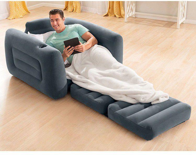 Imagem de Sofá Poltrona Inflável Cama Luxo - Intex