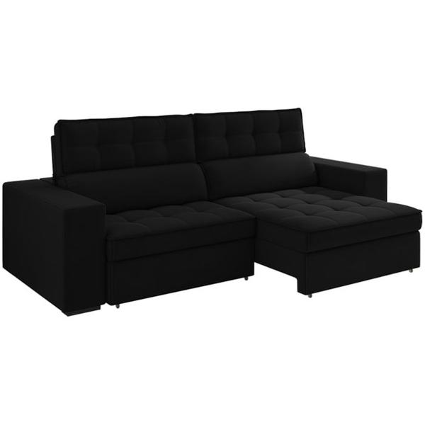 Imagem de Sofa Retratil E Reclinavel 3 Lugares 218 cm Evidence SL 944 Veludo Moll