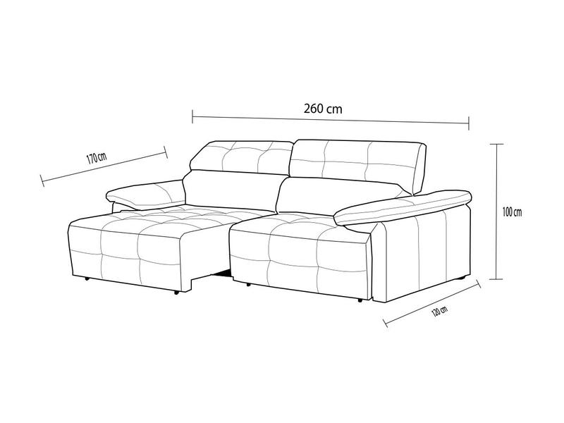 Imagem de Sofá Retrátil e Reclinável de Couro Queen 2,60 m Manteiga Pigmentado - Mempra Design