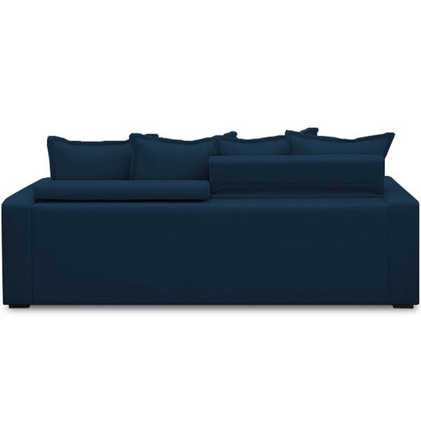 Imagem de Sofá Retrátil Reclinável Para Sala de Estar Living 195cm Vêneto F04 Veludo Azul - Lyam Decor