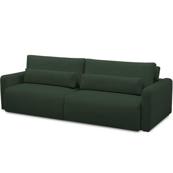 Imagem de Sofá Retrátil Reclinável Para Sala de Estar Living 210cm Sevilha F04 Veludo Verde - Lyam Decor