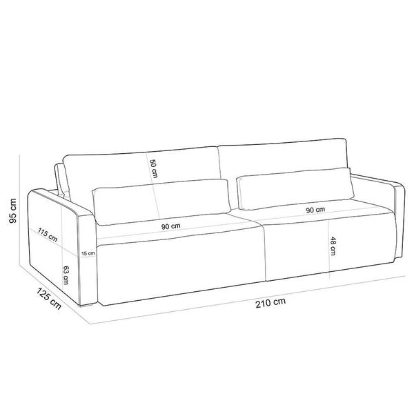 Imagem de Sofá Retrátil Reclinável Para Sala de Estar Living 210cm Sevilha F04 Veludo Verde - Lyam Decor