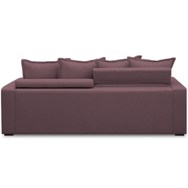 Imagem de Sofá Retrátil Reclinável Para Sala de Estar Living 235cm Vêneto F04 Veludo Lilás - Lyam Decor