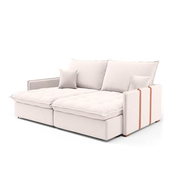 Sofá Retrátil Sem Caixa 3 lugares Solomons Linho Cru 180 cm - Mobly Sofá Retrátil Sem Caixa 3 lugares Solomons Linho Cru 180 cm - Mobly