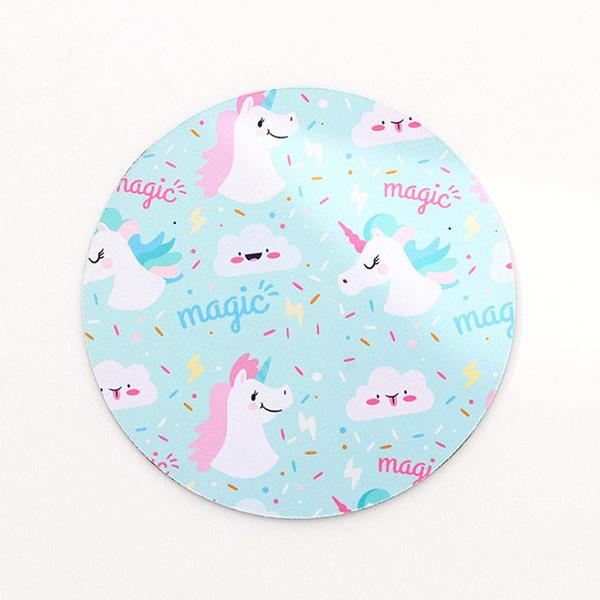 Imagem de Soft Mouse Pad Kawaii Round Mouse Game Pad Almofada Suave Contras