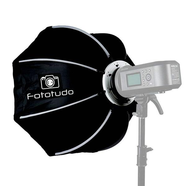 Softbox Octabox Fototudo 65 com encaixe Bowens E Colmeia Imagem de Softbox Octabox Fototudo 65 com encaixe Bowens E Colmeia