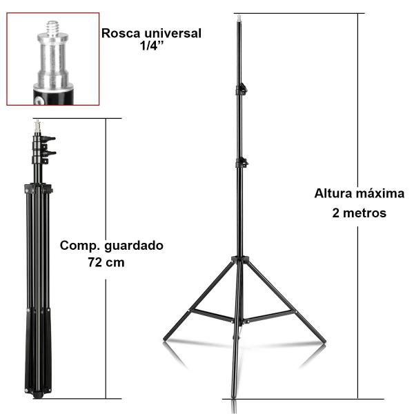 Imagem de Softbox Quadruplo Greika 50x70cm Para Lâmpadas + Tripé